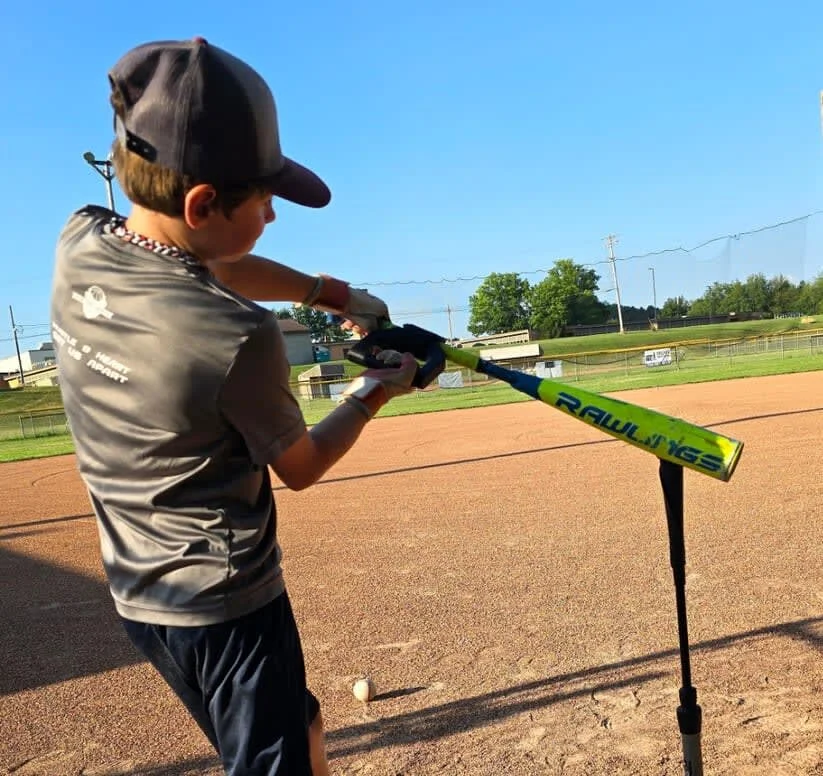 Homerun Handle baseball training grip, matte black studio shot